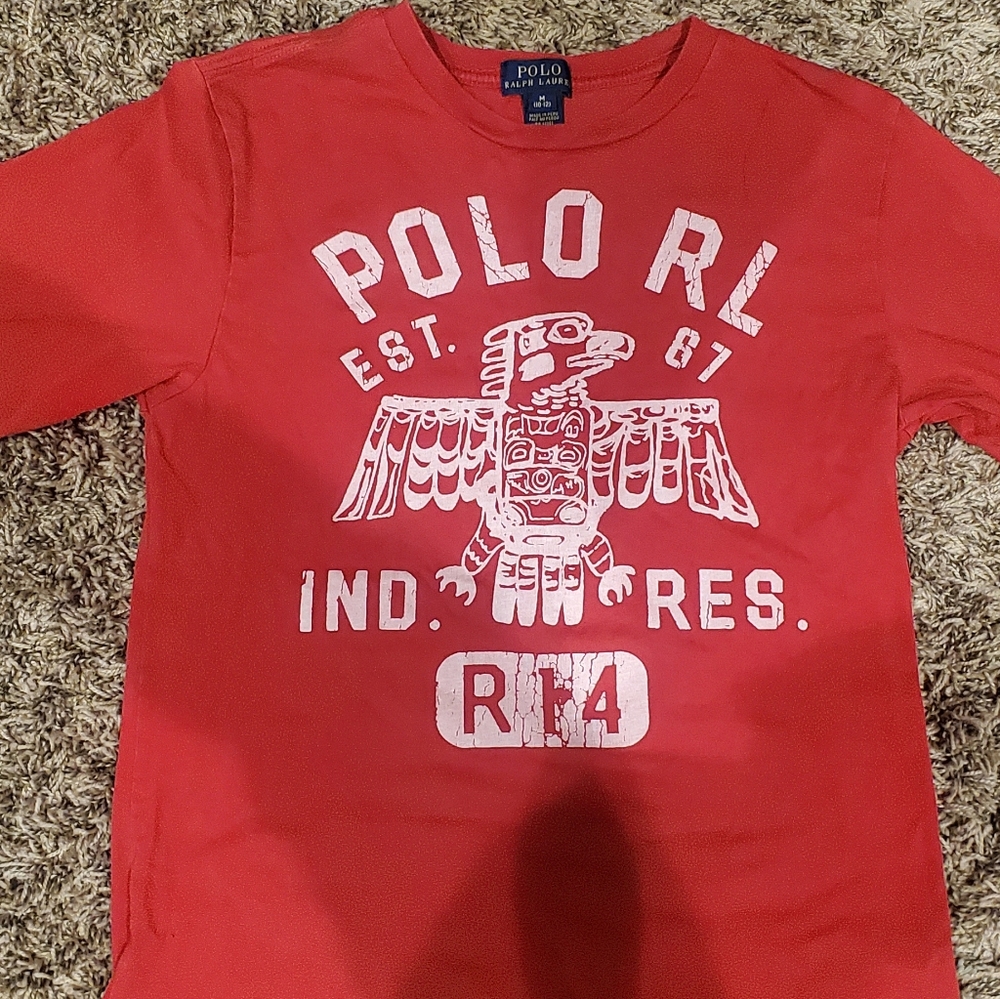 Polo Ralph Lauren Child Red Long Sleeve TShirt
